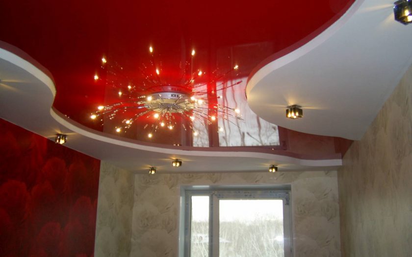 Натяжные потолки с лампочками дизайн